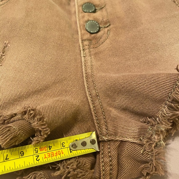 BULLHEAD Mauve High Rise Denim Shorts Sz 26 - Picture 6 of 6